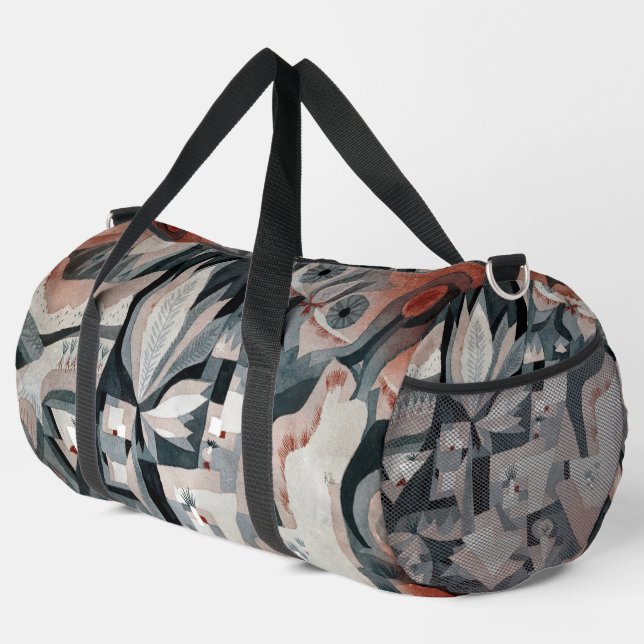 Dry Cooler Garden by Paul Klee Duffle Bag (Right Corner)