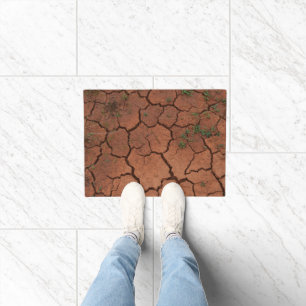 dry, cracked ground doormat