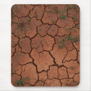 dry, cracked ground mouse mat