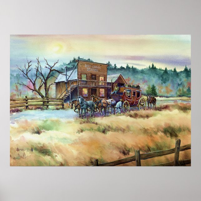 DRY CREEK STATION by SHARON SHARPE Poster (Front)