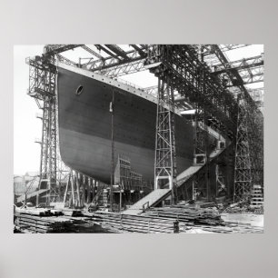DRY DOCK BELFAST - TITANIC 1911 POSTER