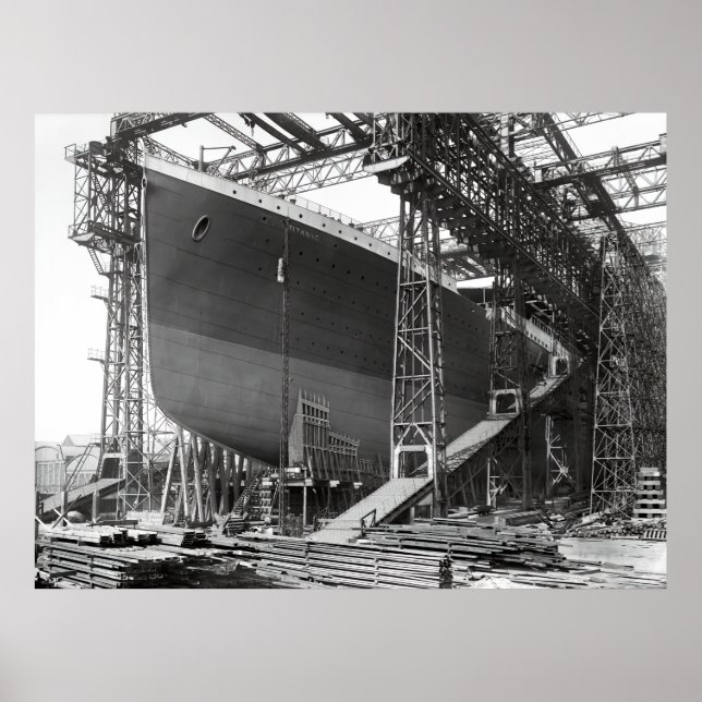 DRY DOCK BELFAST - TITANIC 1911 POSTER (Front)
