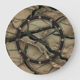 DRY EARTH + your idea Large Clock