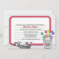 Dry Erase Board Retirement Invitation