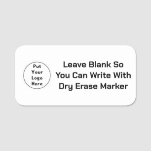 Dry Erase Custom Business Logo Magnetic  Name Tag