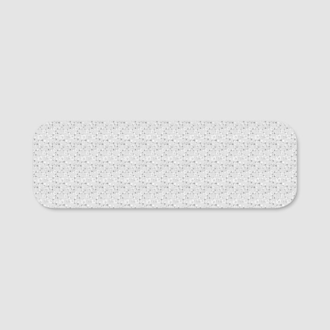 Dry Erase Name Tag | Reusable Floral Design (Front)