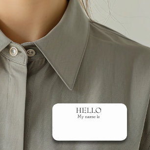 Dry Erase Reusable Customisable Hello My Name Tag