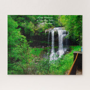 Dry Falls North Carolina.Christmas Greetings Jigsa Jigsaw Puzzle