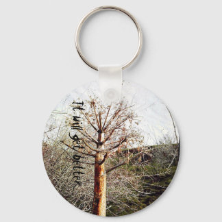 Dry Ferula Plant Key Ring