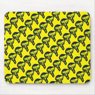 "Dry Fly Yellow Tiled" Trout Fly Mousepad