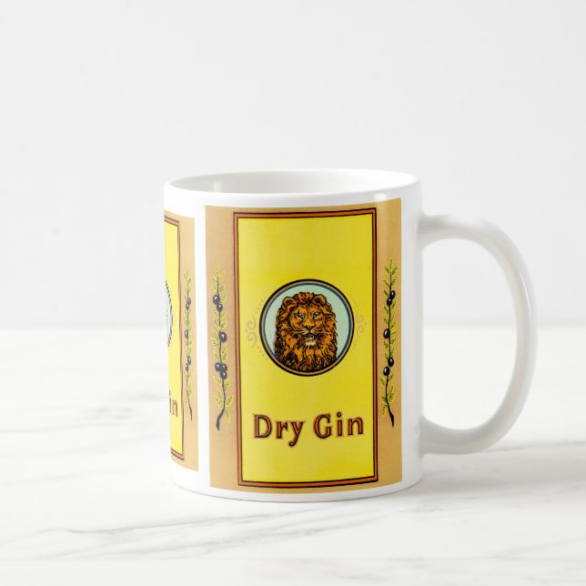 Dry Gin Lion Coffee Mug (Right)