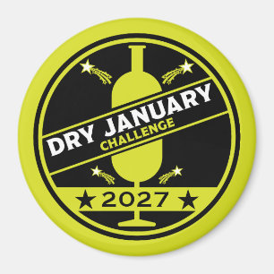 Dry January Challenge Encouragement Magnet