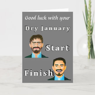 Dry January Thank You Card
