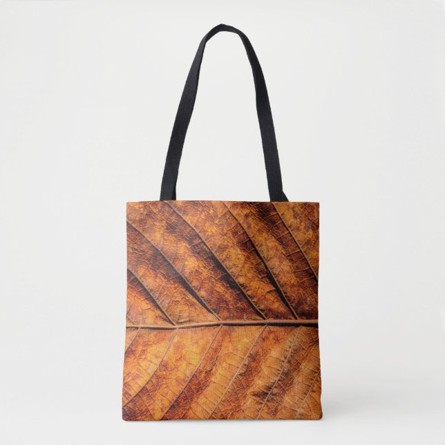 Dry leaf texture background tote bag (Front)
