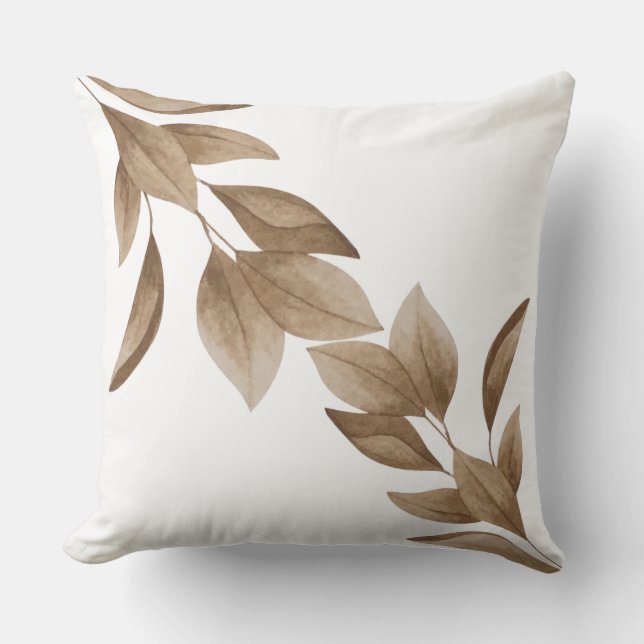 Dry leave pattern cushion (Front)