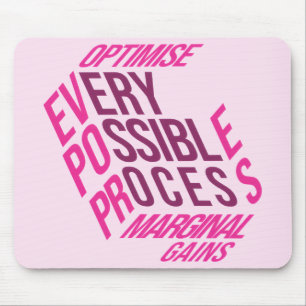 Dry Motivation Marginal Gains Blush & Berry Mouse Mat