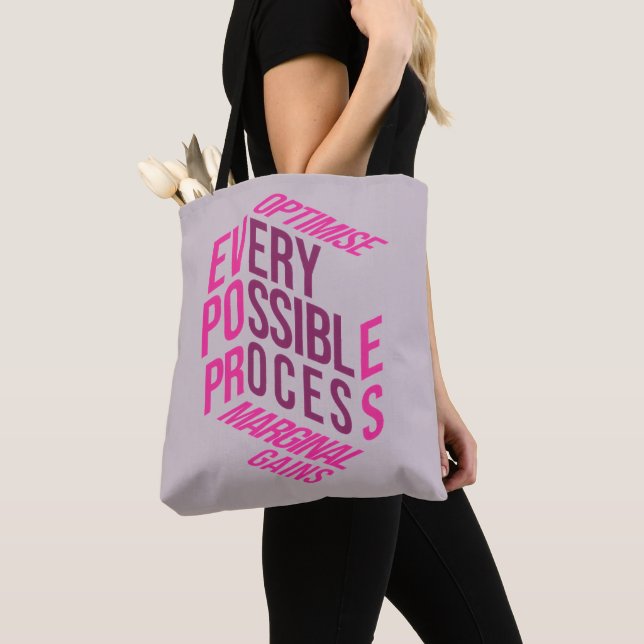 Dry Motivation | Marginal Gains | Tote Bag (Close Up)