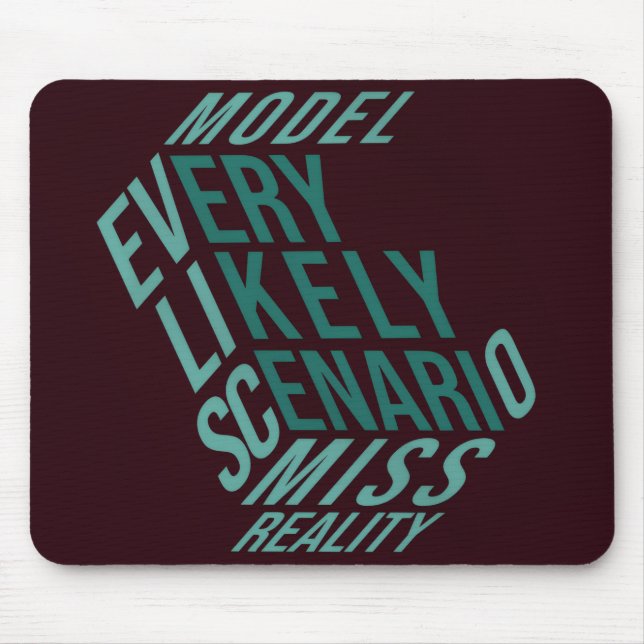 Dry Motivation | Modelled Reality | Deepwater Mouse Mat (Front)