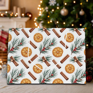 Dry Oranges Cinnamon Sticks Fir Branches Large Gift Bag
