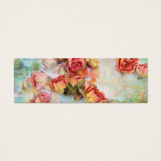 Dry roses on green vintage (Front)