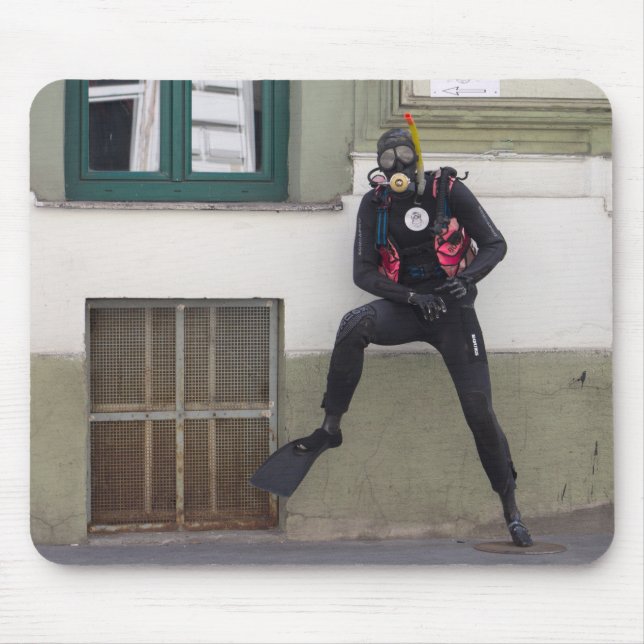 Dry Scuba Diver Mouse Mat (Front)