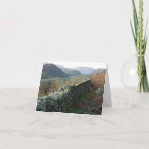 Dry-Stone Wall above Thirlmere, Lake District Card