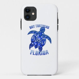 Dry Tortugas Florida Keys Vacation Tribal Turtle iPhone 11 Case