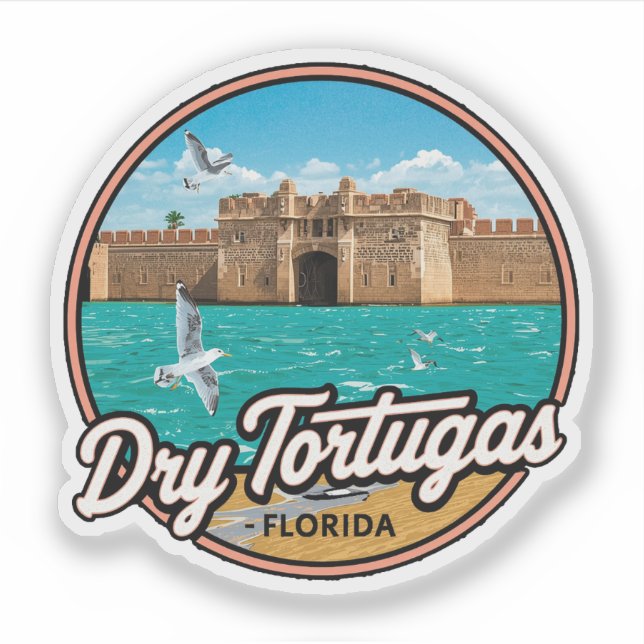 Dry Tortugas Florida Vintage Travel (Front)