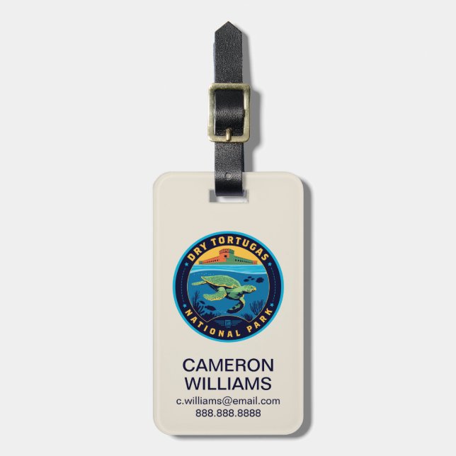 Dry Tortugas National Park Luggage Tag (Front Vertical)