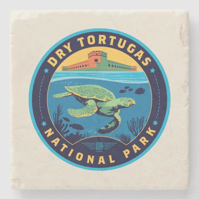 Dry Tortugas National Park Stone Coaster (Front)