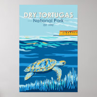 Dry Tortugas National Park Turtle Vintage