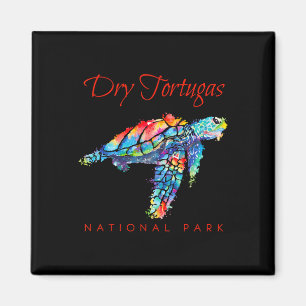 Dry Tortugas National Park Watercolor Sea Turtle Magnet