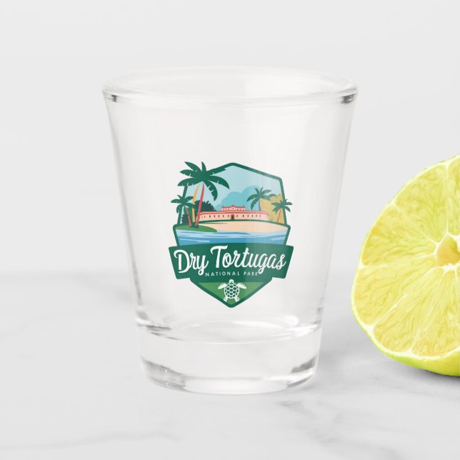 Dry Tortugas US National Park Shot Glass (Front)