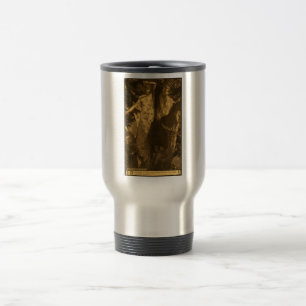 Dryad Woman So haunted Owl & Bat Night Moonlight Travel Mug
