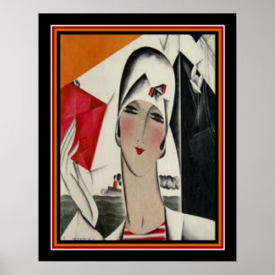 Dryden Art Deco Fashion Print 16 x 20 ca. 1922