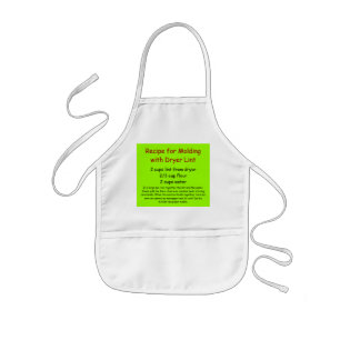 Dryer Lint Recipe Kids Apron