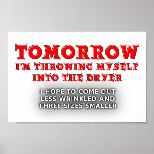 Dryer of Youth Funny Poster (Front)