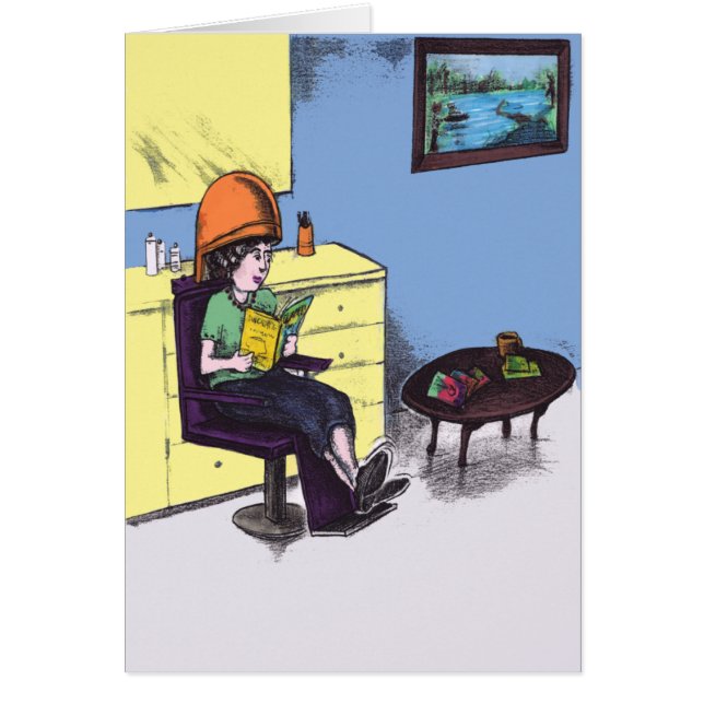 Drying Hair in a Beauty Salon (Front)