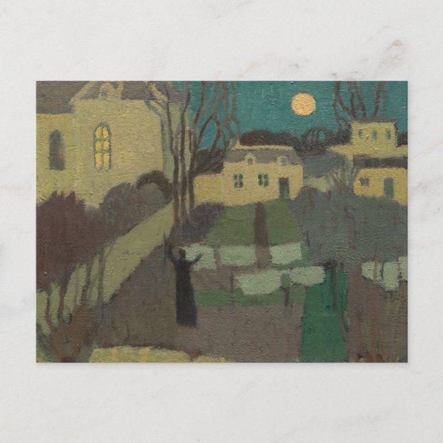 Drying the Linen, or Moonrise at the Priory:  Postcard (Front)