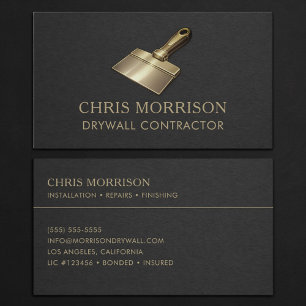 Drywall Contractor Professional Business Card