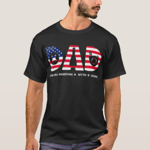 Drywall Finisher Magician Dad American Tools  T-Shirt