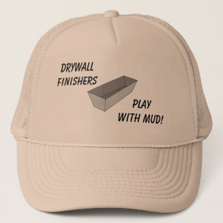 Drywall Finishers Play With Mud Hat