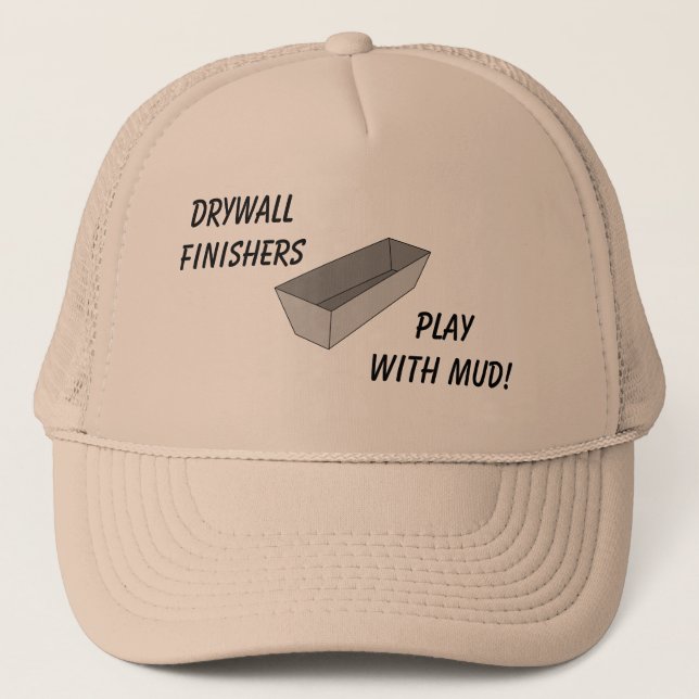 Drywall Finishers Play With Mud Hat (Front)