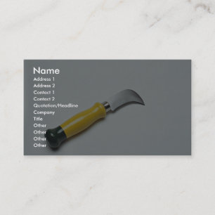 Drywall knife business card