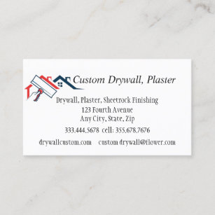 Drywall, Plaster, Sheetrock Finishing  Business Card