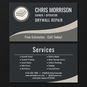 Drywall Repair Professional Business Card