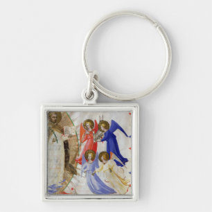 ds 558 f.67v St. Dominic with four musical angels, Key Ring