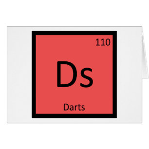 Ds - Darts Sports Chemistry Periodic Table Symbol