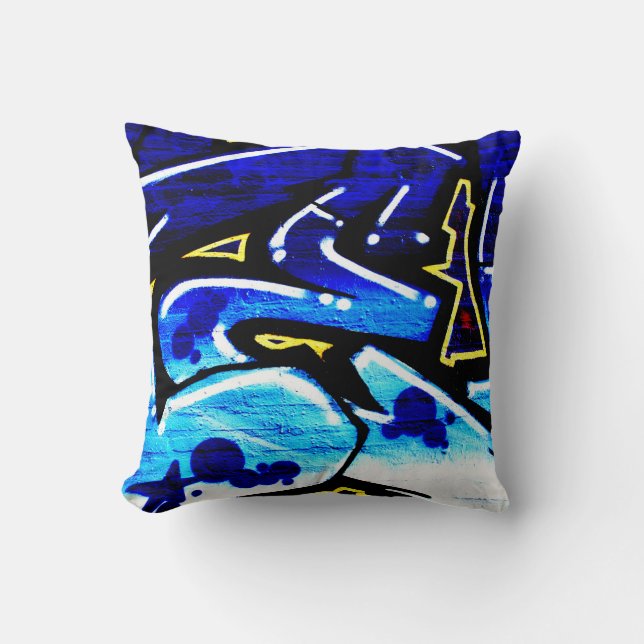DS Graffiti 1517 tpcna Cushion (Front)