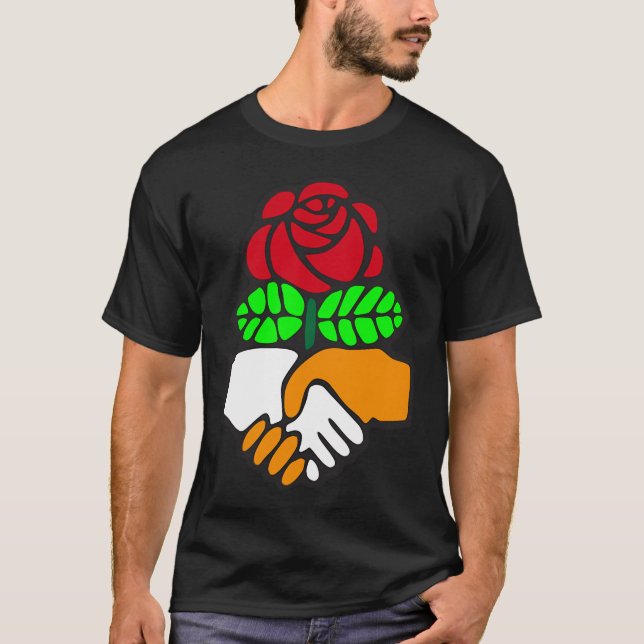 Dsa Democratic Socialists Of America Handshake T-Shirt (Front)